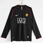 Maillot 07-08 Manchester United Exterieur Manches Longues